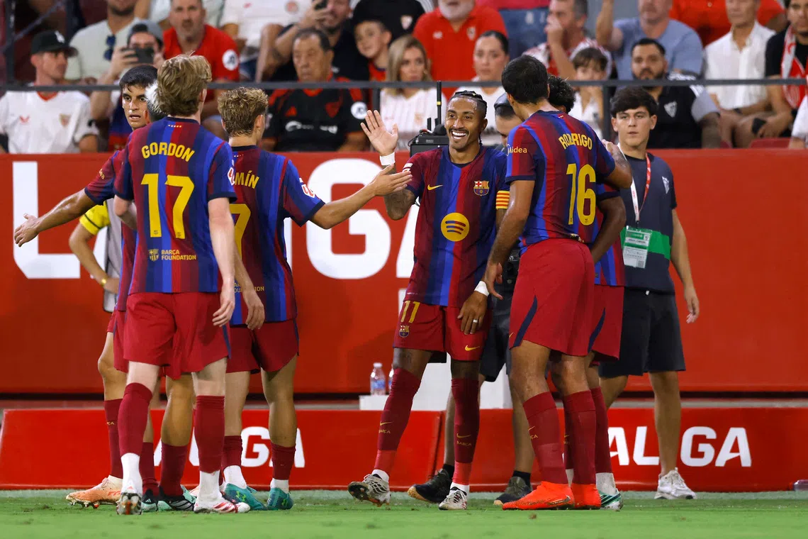 Unstoppable Raphinha Magic: Captain's Hat-Trick Seals 3-1 Win in Seville