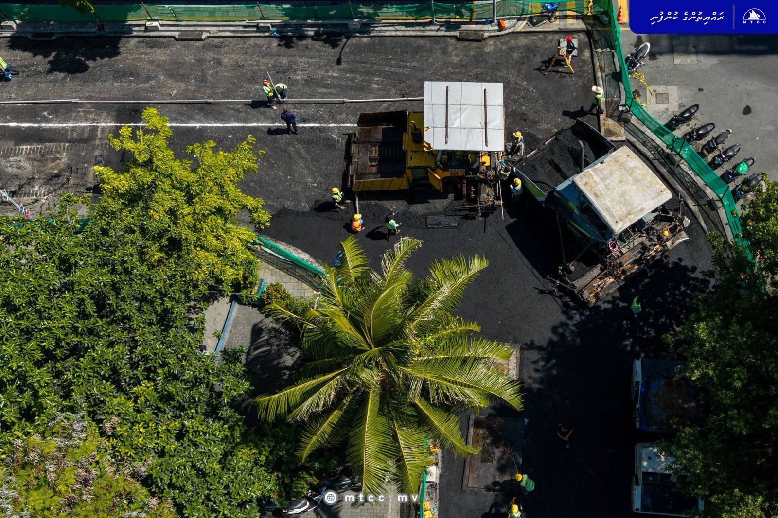 MTCC had commenced the ashpalt paving works for segment 1 of Ameenee magu